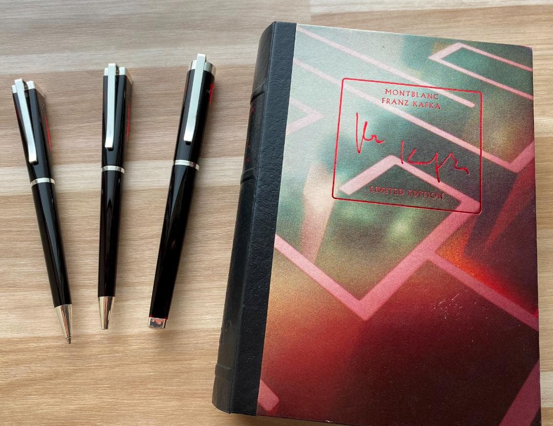 超美品　3本セット モンブラン 作家シリーズ　フランツ・カフカ　925シルバー