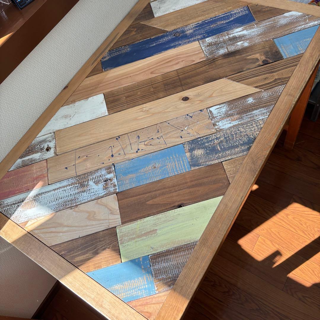 勉強机　ハンドメイド　ヴィンテージ 加工　机