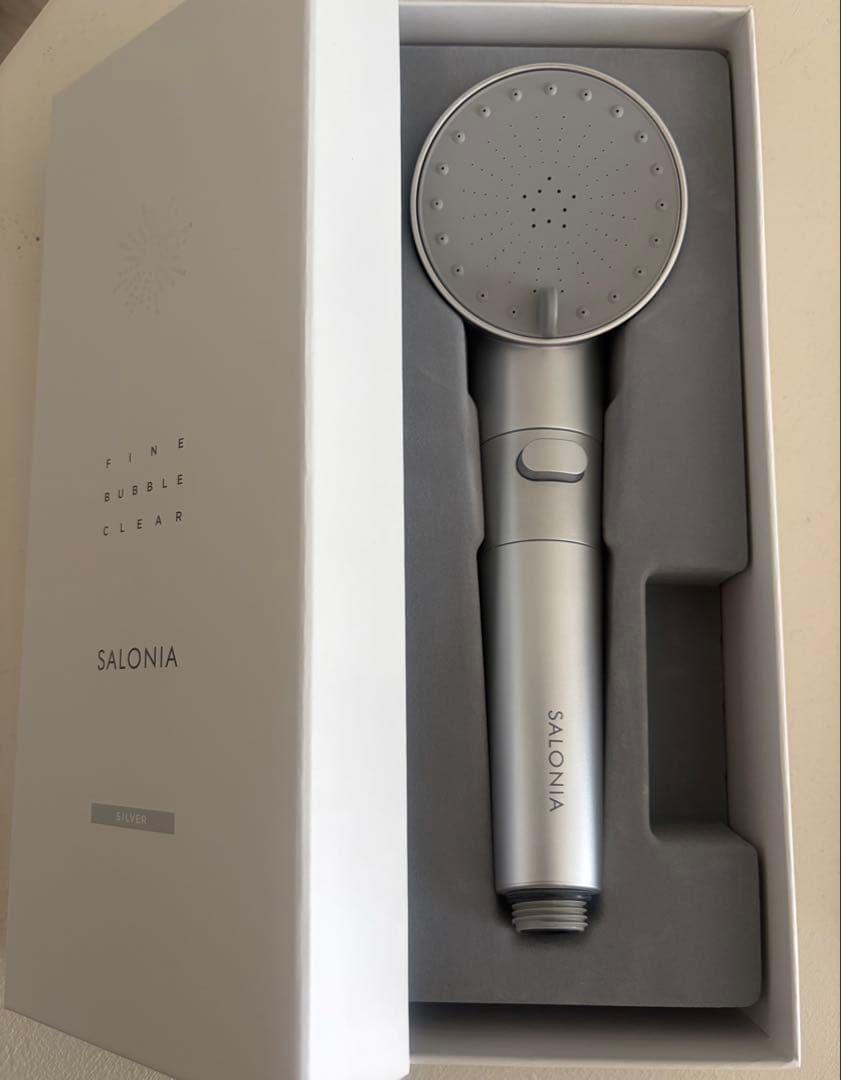 ★SALONIA シャワーヘッド★ 　ファインバブルクリア 　　【シルバー】