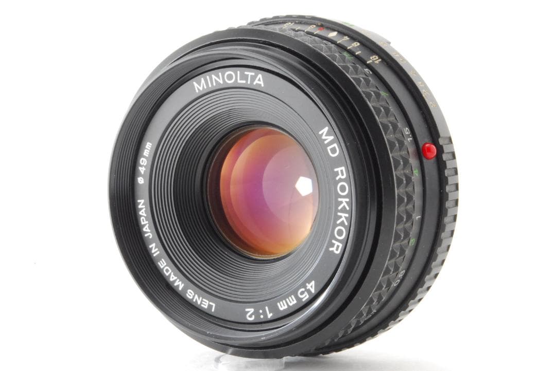 Minolta MD ROKKOR 45mm f2 動作写りOK 概ねキレイ