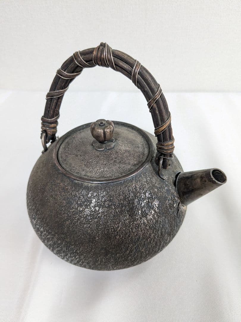 銀製 銀瓶 約220g 宝珠形湯便 茶瓶