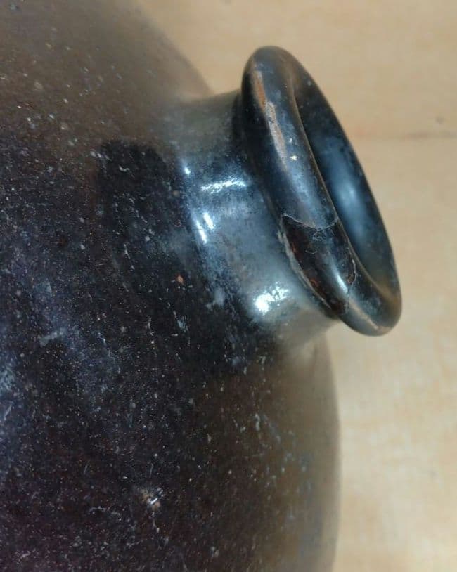 黒高麗花入 表千家十五代(当代)猶有斎 書付箱 黒高麗壷 茶道 李朝 高麗