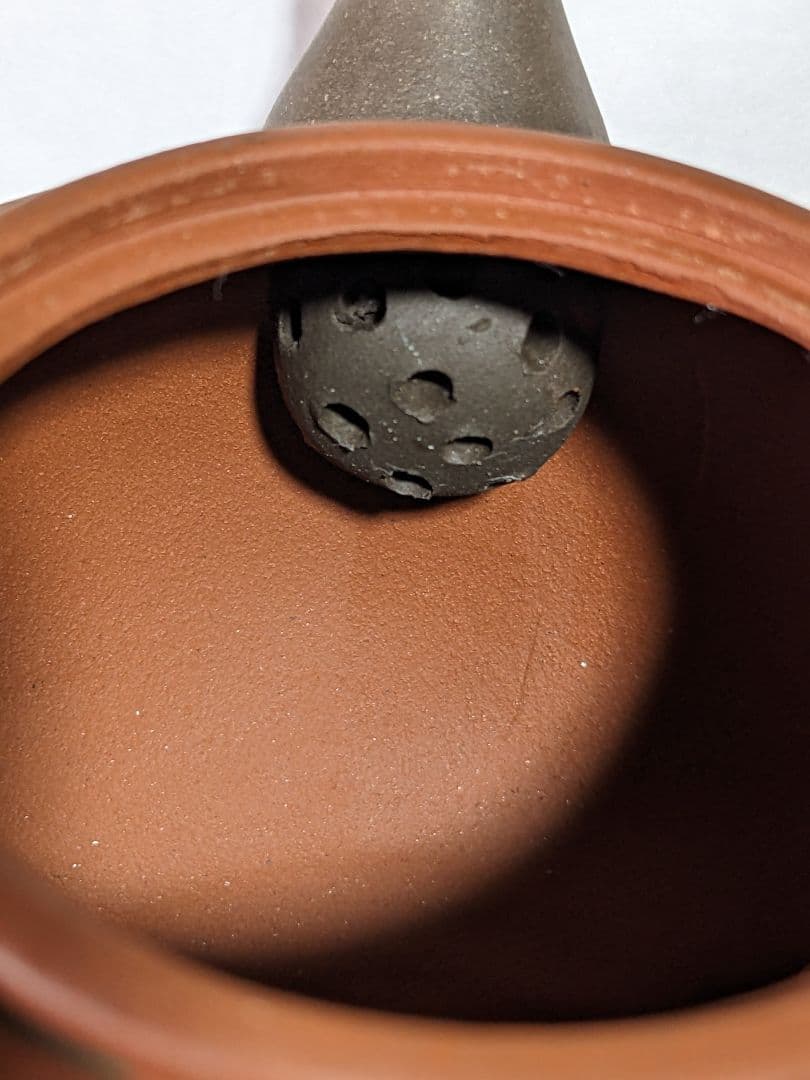 ♦中国 漢詩刻文自在飾り蓋 朱泥茶壺 茶器 茶道具 コレクション 骨董品