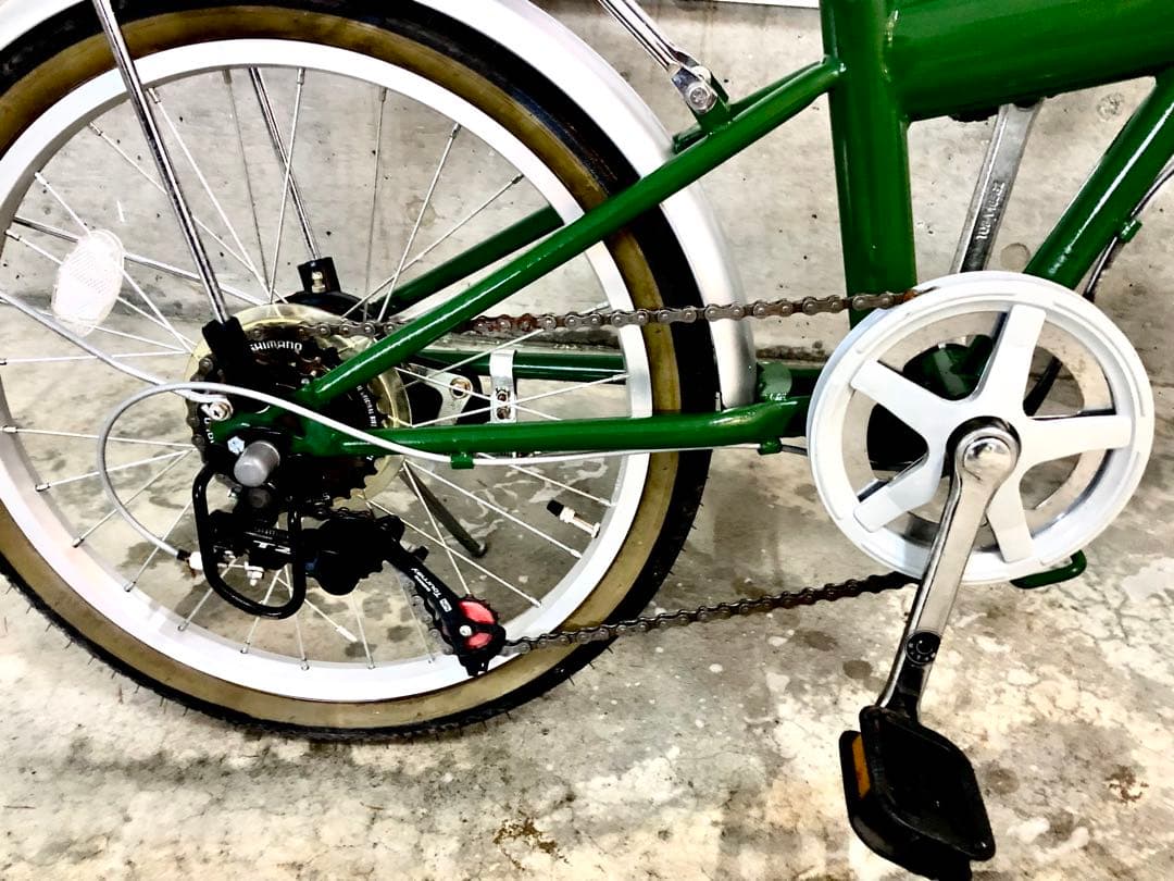 折りたたみ自転車 Topone モスグリーン