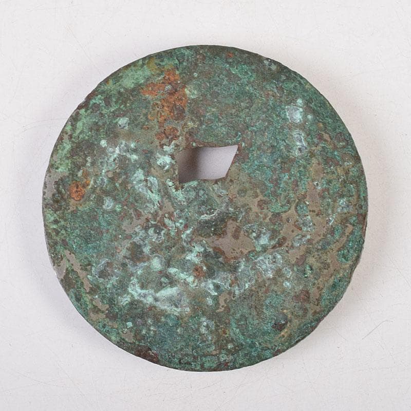 中国　古銅青銅　銅鏡　古鏡　紙鎮　文鎮　時代箱　M　R9330