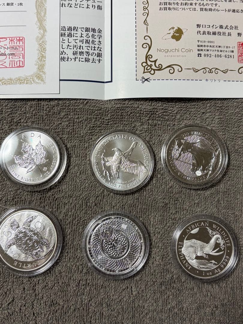 1オンス銀貨 13枚セット