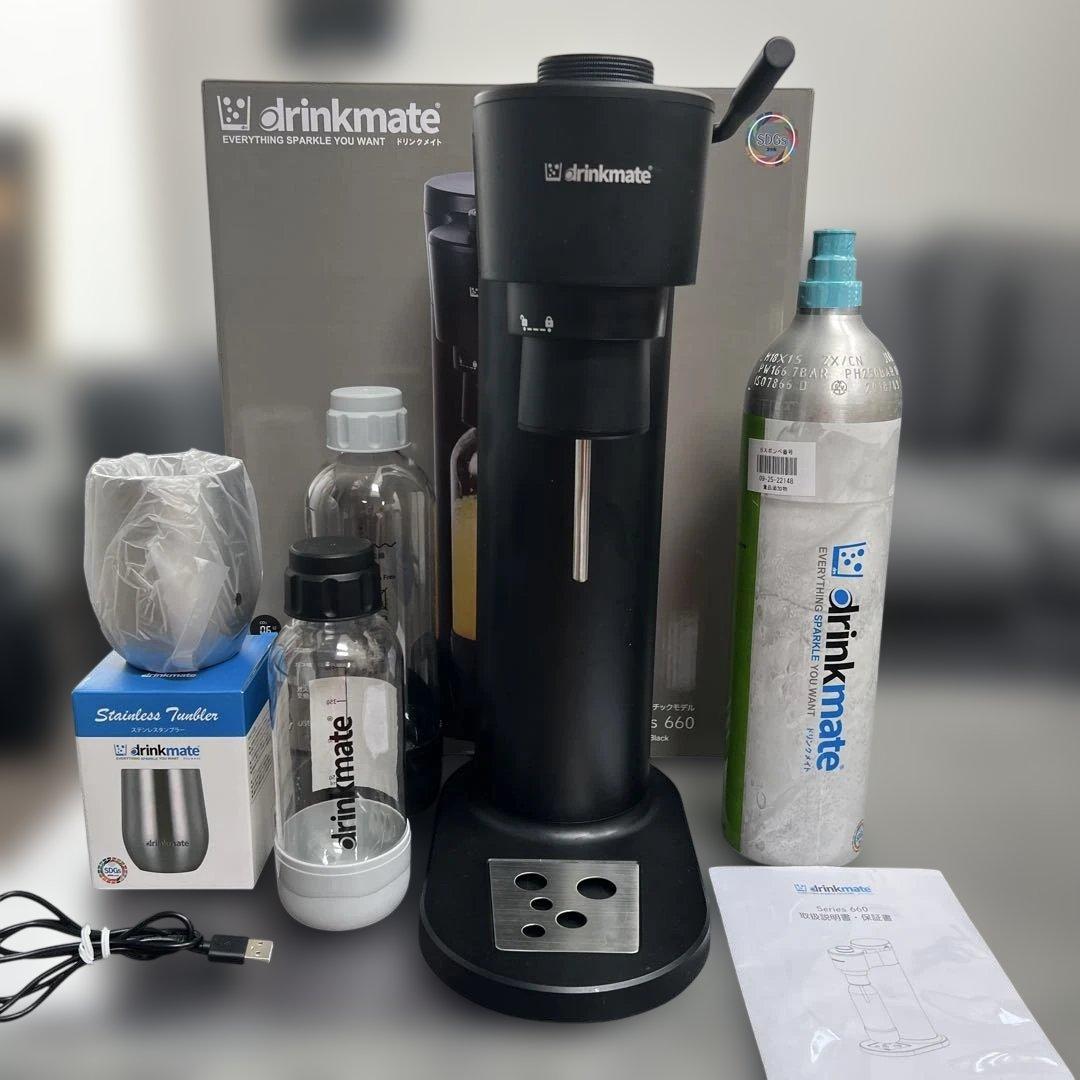 超美品　drinkmate 660 Series 炭酸水メーカー ブラック