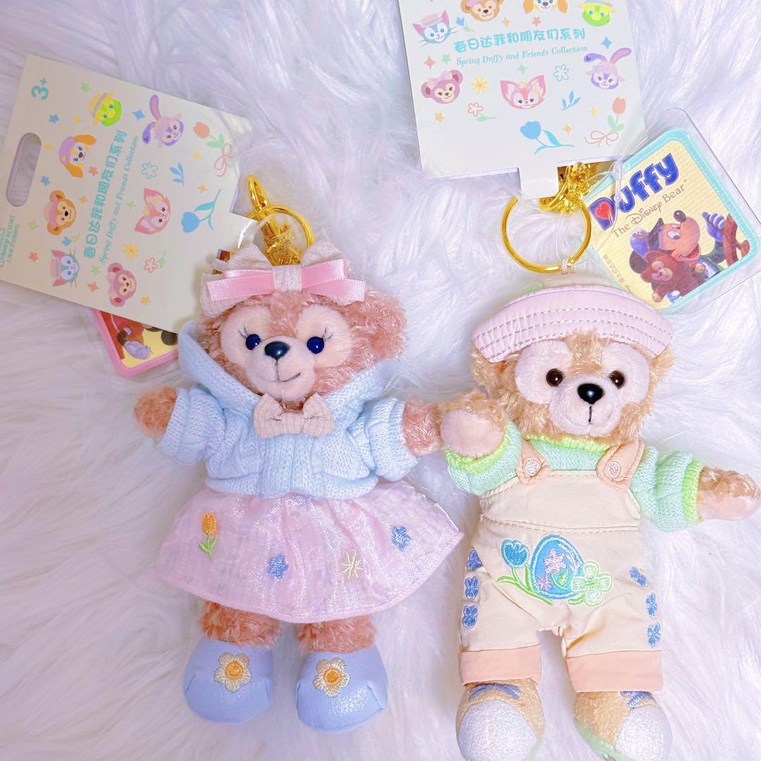 上海ディズニー　2025春日　ダッフィー&シェリーメイ　キーホルダー