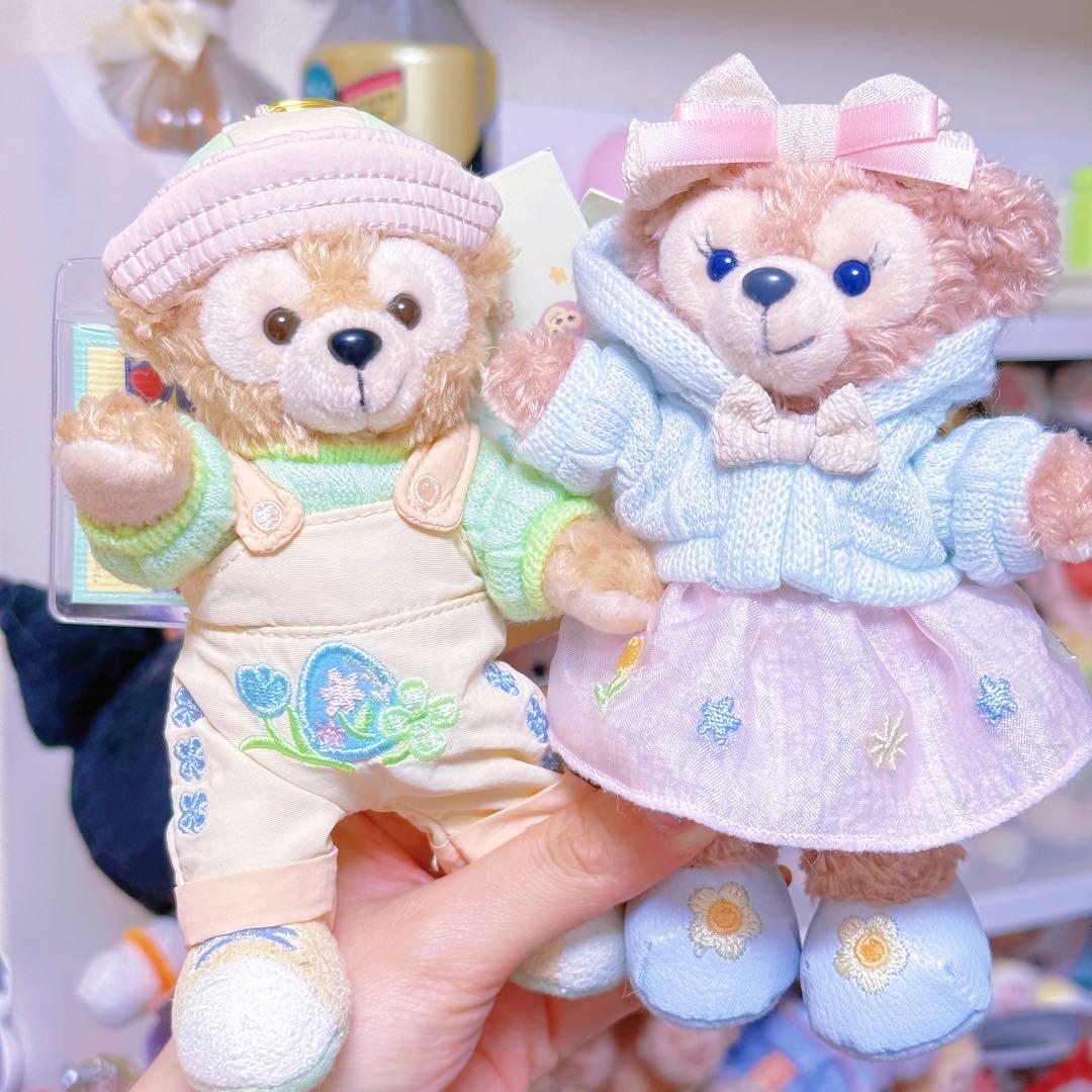 上海ディズニー　2025春日　ダッフィー&シェリーメイ　キーホルダー