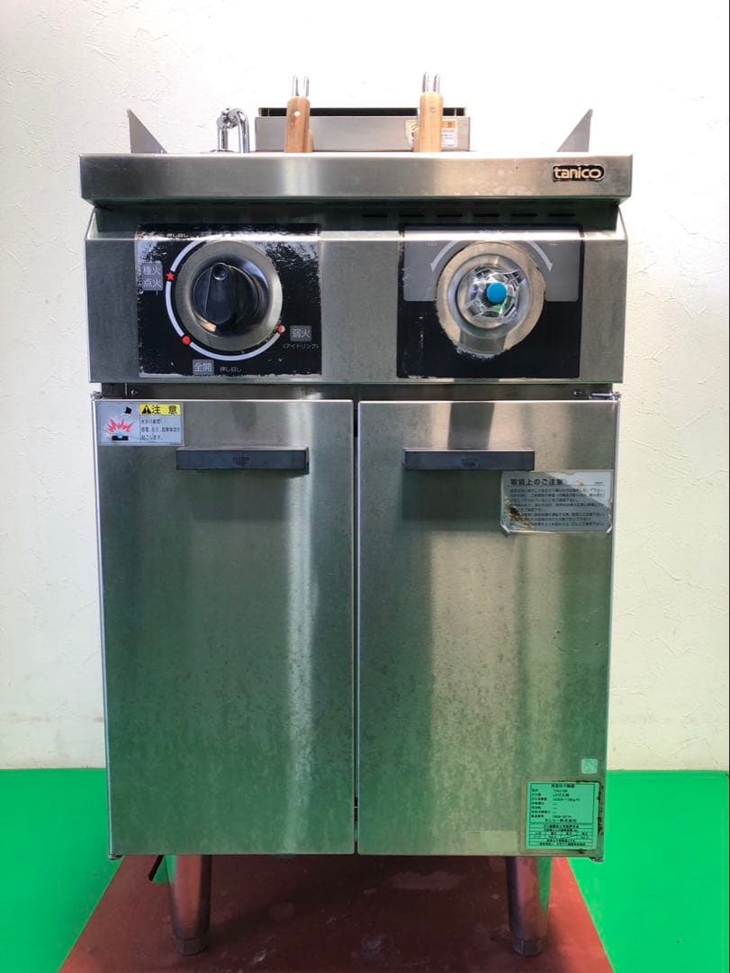 ☆地域限定送料無料☆工場整備品☆タニコー　角型ゆで麺器　THU-50 業務用