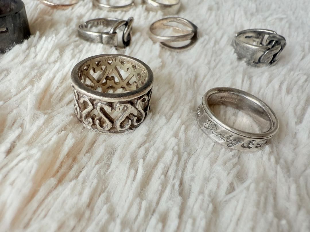 SILVER/ 925銀の指輪のセット