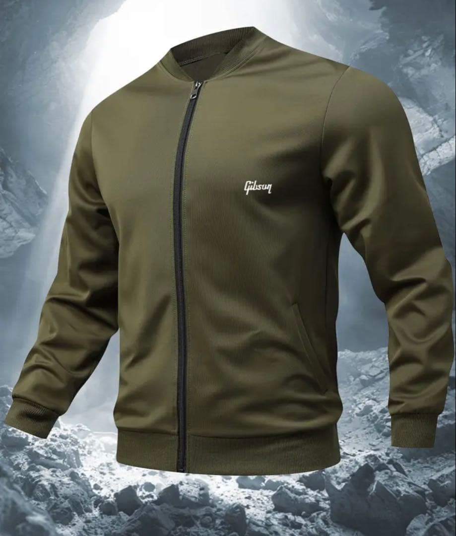 ン*シ様 Gibson カーキー色　カジュアルジャケット　サイズL相当　新品未使