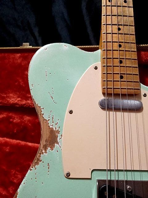 ❆LaquerFinish SurfGreen Relic Telecaster
