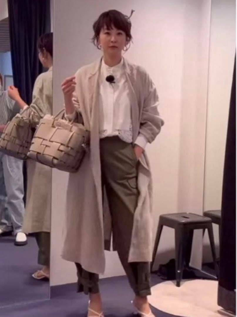 ジャケット・アウター HELIOPOLE NEW DUNGAREES LINEN OVER COAT