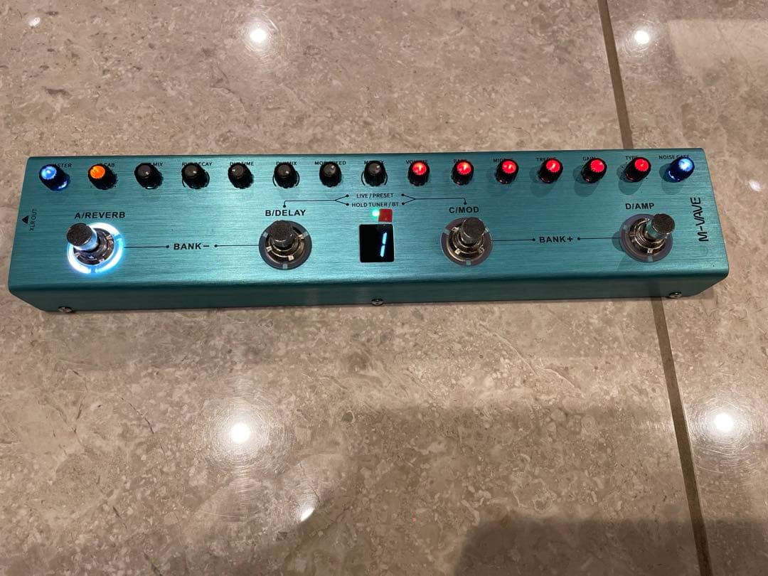 【新品同様】M-VAVE TANK-G バッテリー内蔵マルチエフェクター