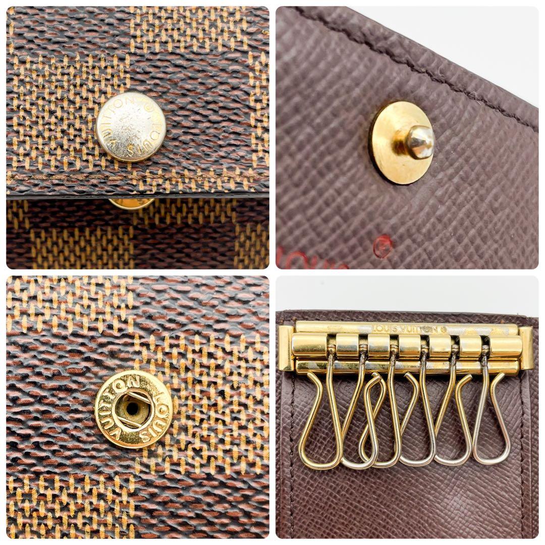 【極美品】ルイヴィトン ダミエ ミュルティクレ６ キーケース ６連