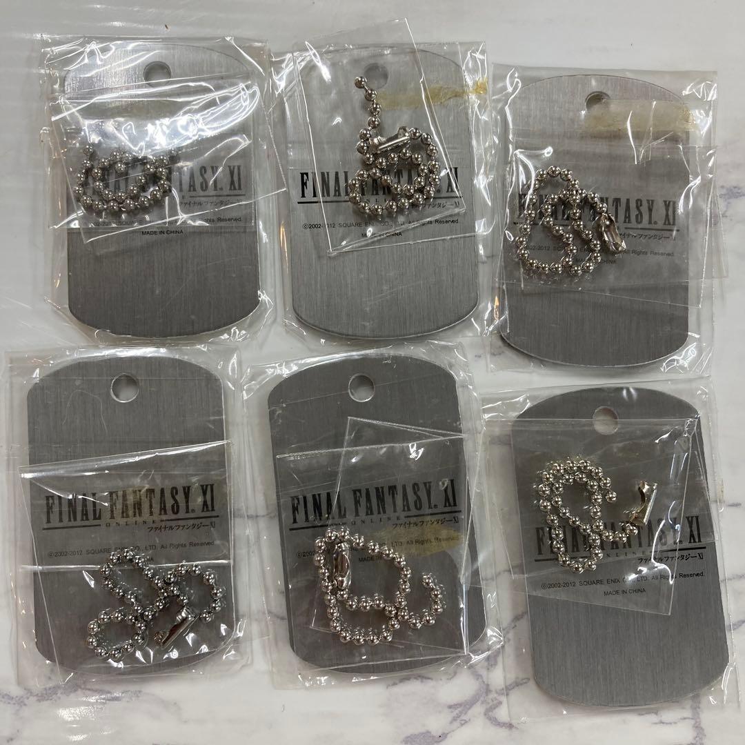 FF11　メタルタグ全６種コンプリートセット　10周年記念ランダムディール