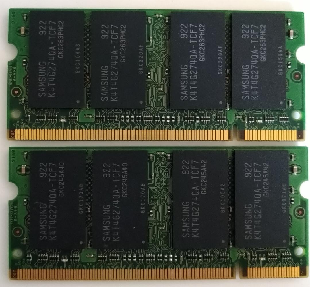 小*一様 【レア・中古】サムソン メモリー　PC2-6400S DDR2 (4G