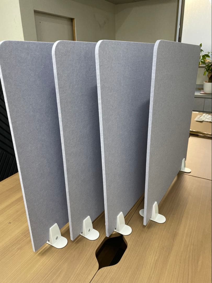 【美品】デスクパーティション 幅60cm 高さ60cm 4枚セット