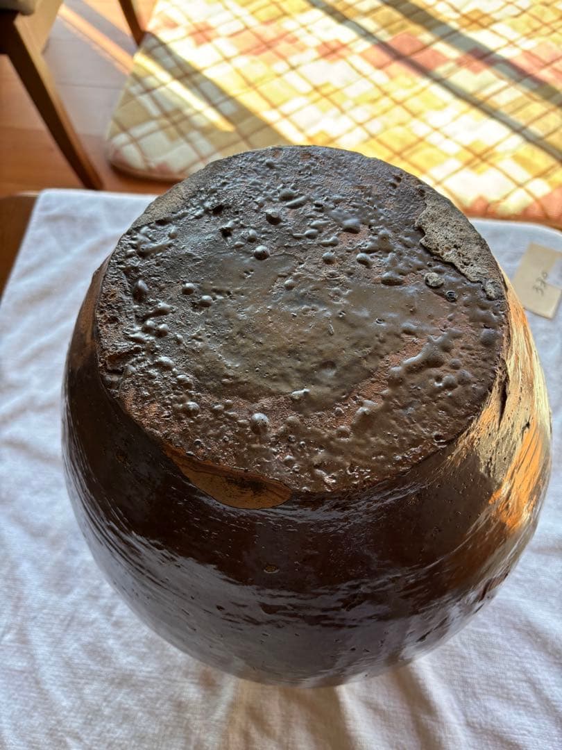 備前焼　三耳壷　古美術　花器 置き飾り