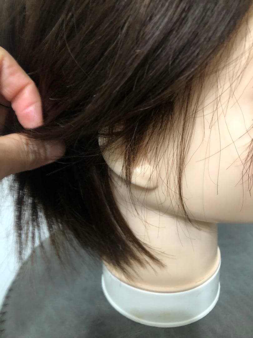 人毛ショート　ブラウン　未使用