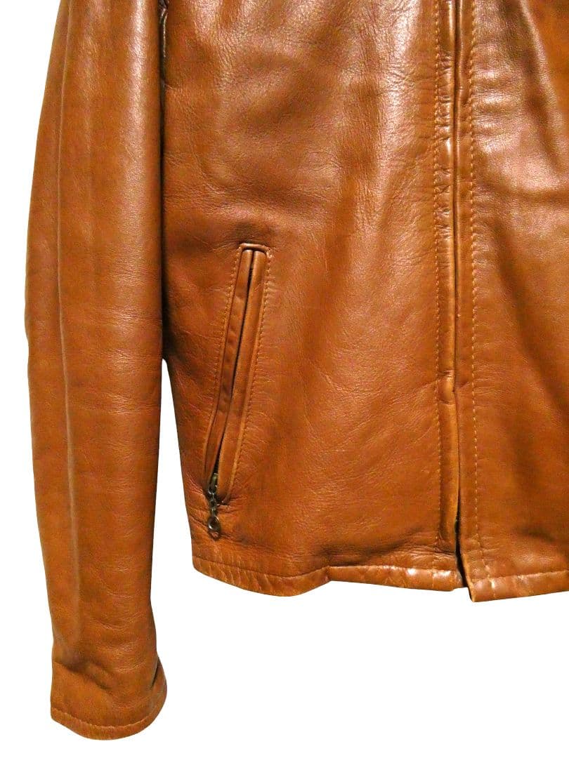 黄金サイズ38！ライナー付き完品！schottスタンド立ち襟シングル141