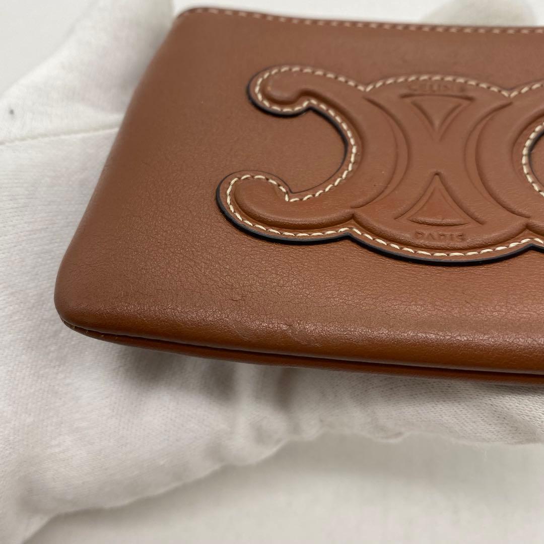 セリーヌ　ケース　キーリング　小銭入れ　ラウンドファスナー　トリオンフ