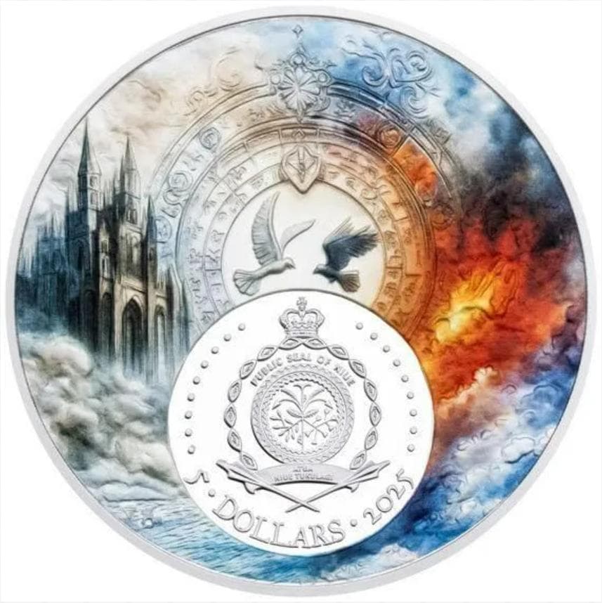 2025年ニウエ　神々の戦い　プルーフ銀貨　2枚セット