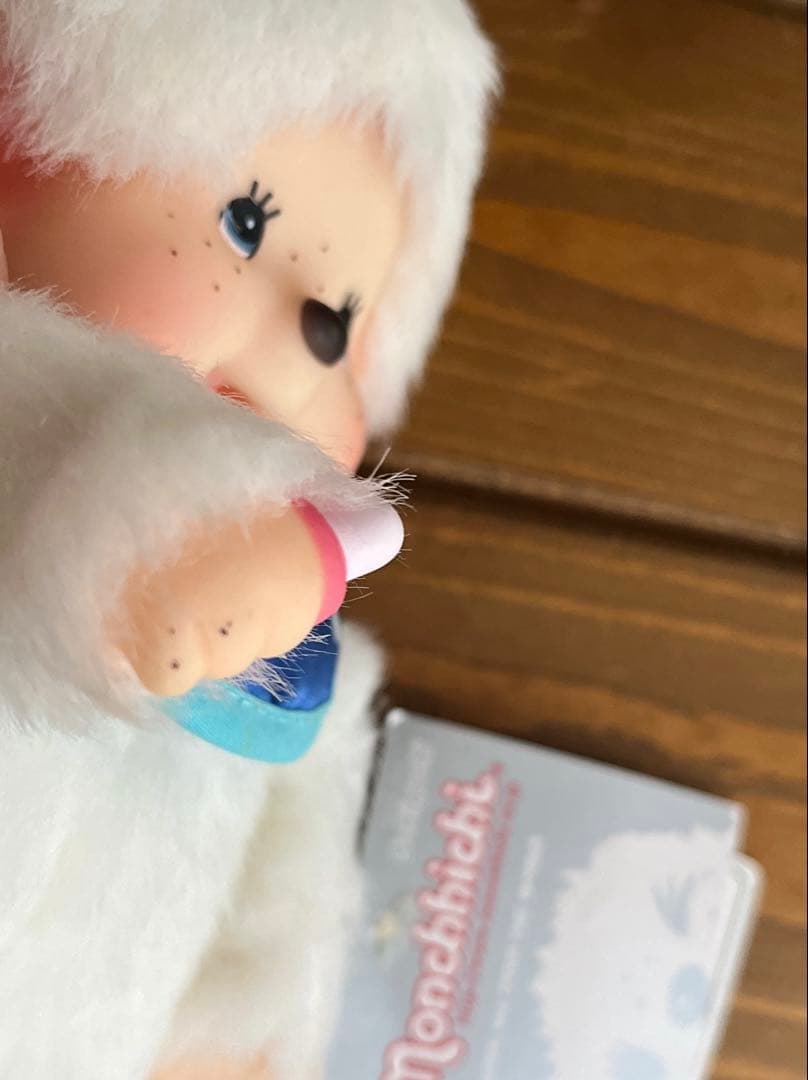 希少　モンチッチ　ホワイト　ぬいぐるみ　昭和レトロ