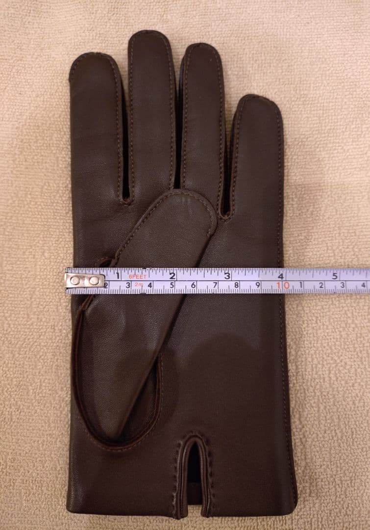 【新品・未使用】HERMES ラムスキン　ブラウン　グローブ サイズ8