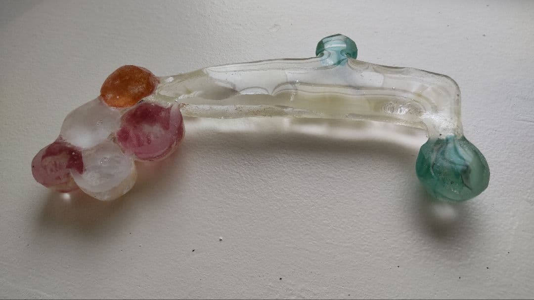 今井美智　ガラス作家　オブジェ　ペーパーウェイト　置物