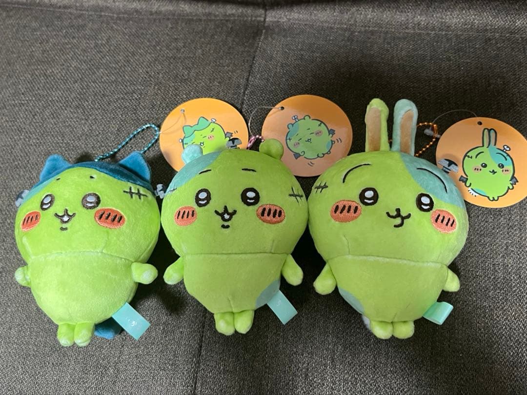 ちいかわ 仮装たのしい〜！マスコット (ゾンビ) 3人セット