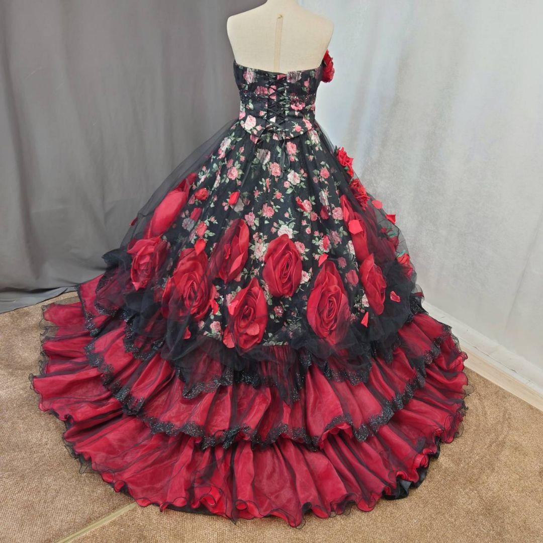 再入荷★13-15号サイズ★クラウディア高級カラードレス