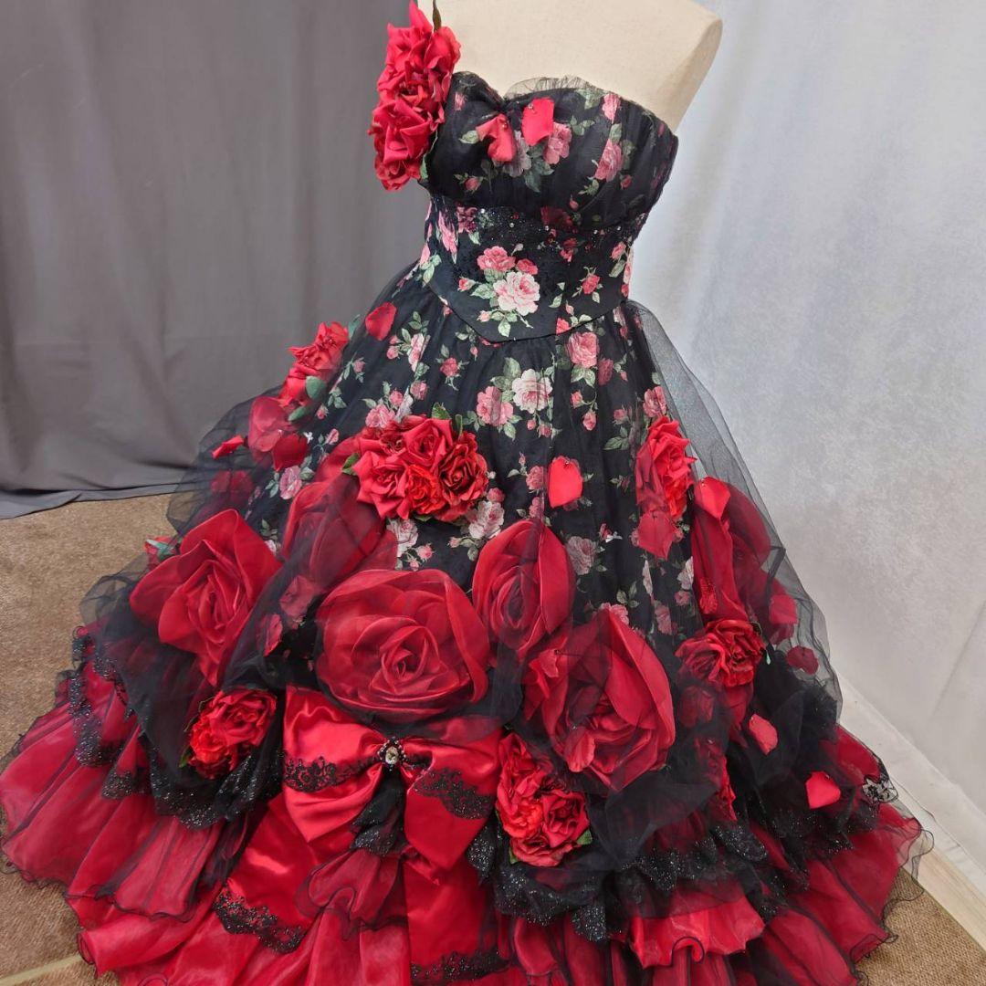 再入荷★13-15号サイズ★クラウディア高級カラードレス