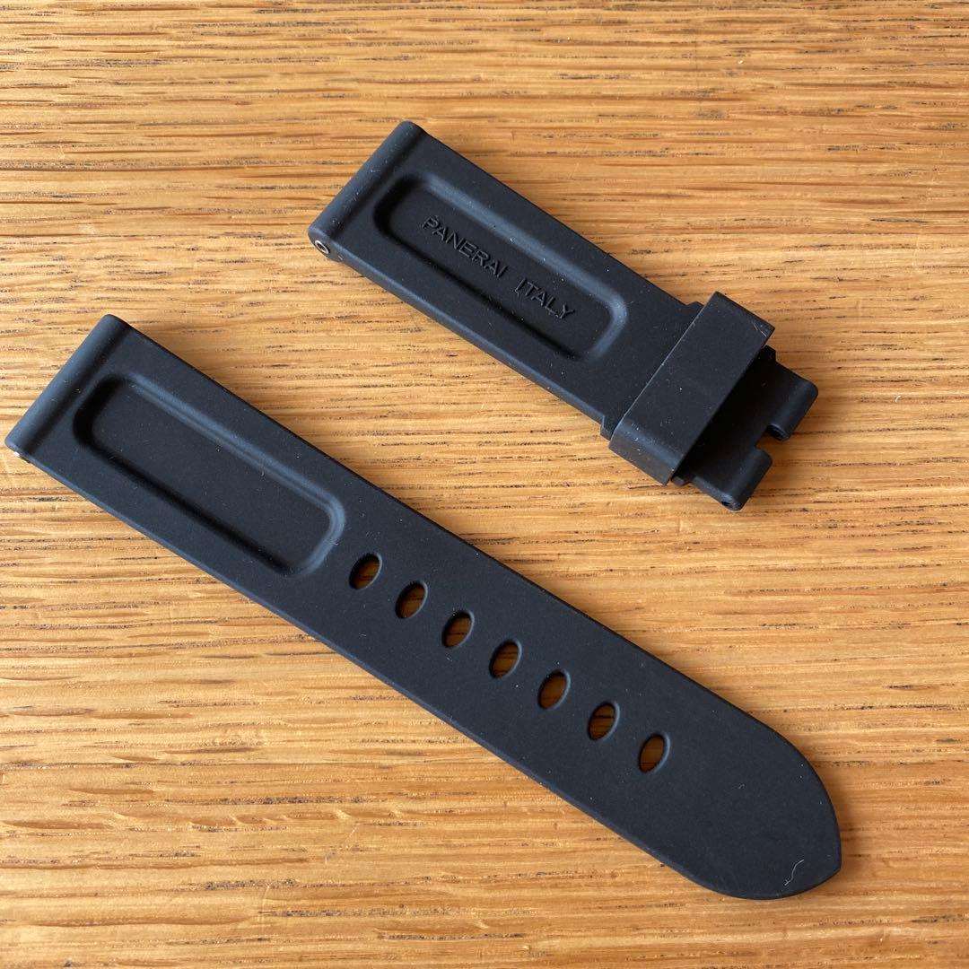 PANERAI 純正ラバーベルト ブラック 24mm 75-125mm 未使用品