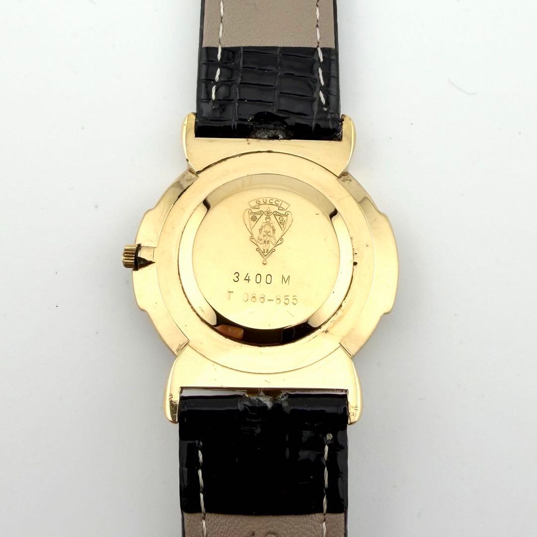 【新品電池/稼働/希少】グッチ 3400M 腕時計 ローマン スーキー メンズ