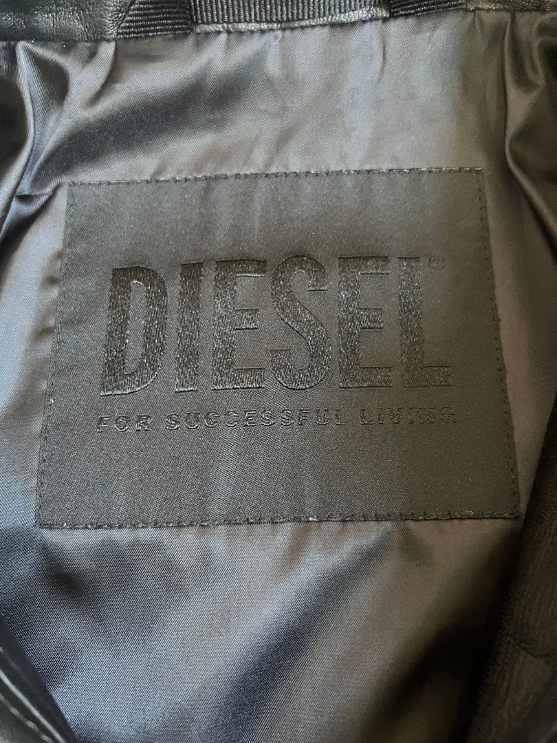 DIESEL L-CASE-KA ディーゼル ラムレザー ライダースジャケット