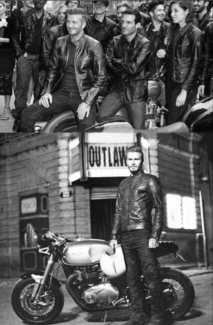 【新品】UABONI レザージャケット フランス 最上級牛革 XL ベッカム愛用