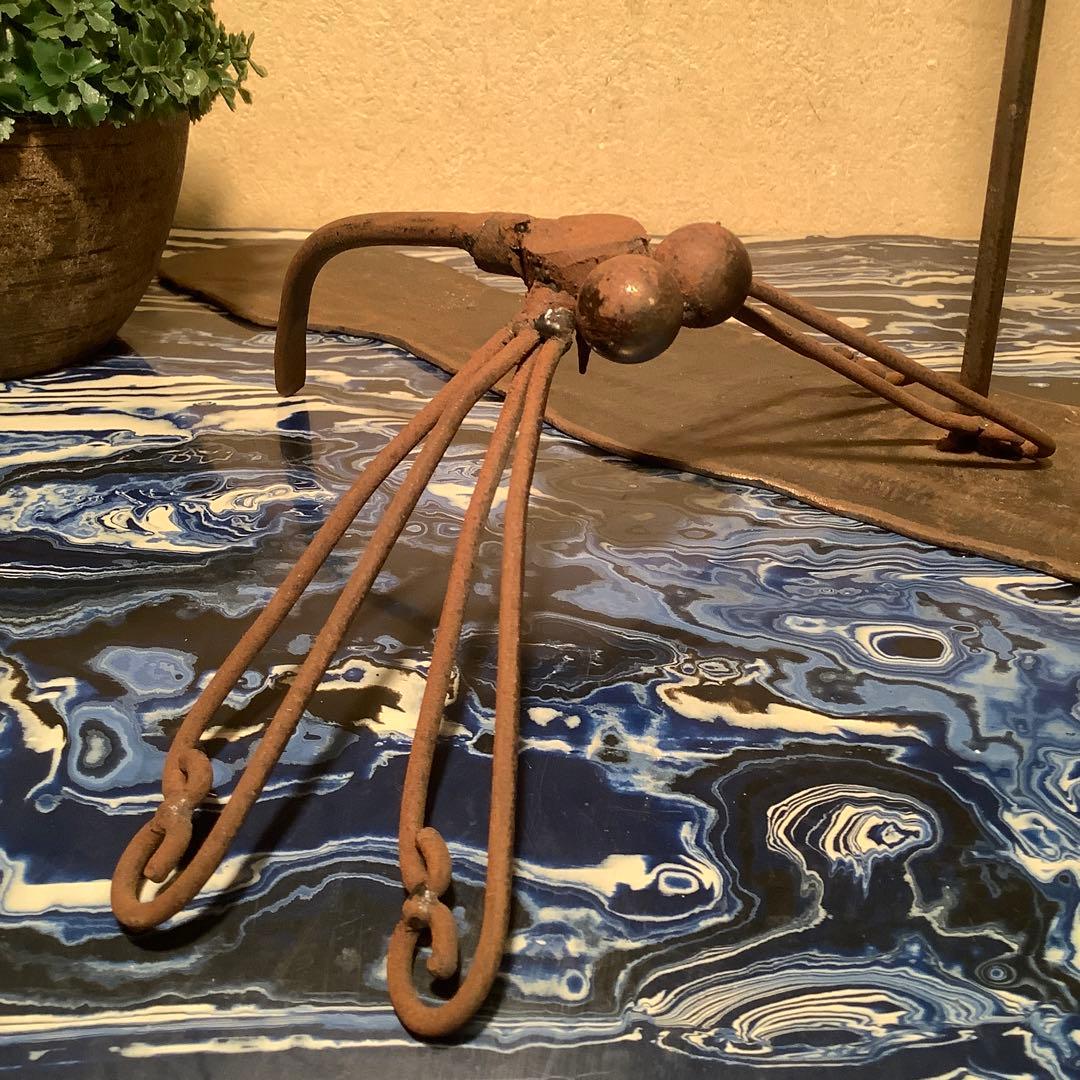 戦国時代・古鉄「縁起勝虫・蜻蛉」ご利益・武士道・茶道・風情・侘び寂び・秘蔵鍛冶造