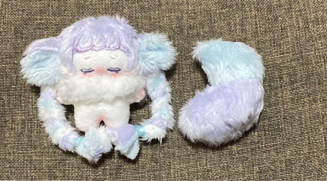 自作ぬいぐるみ・薄紫と水色の子