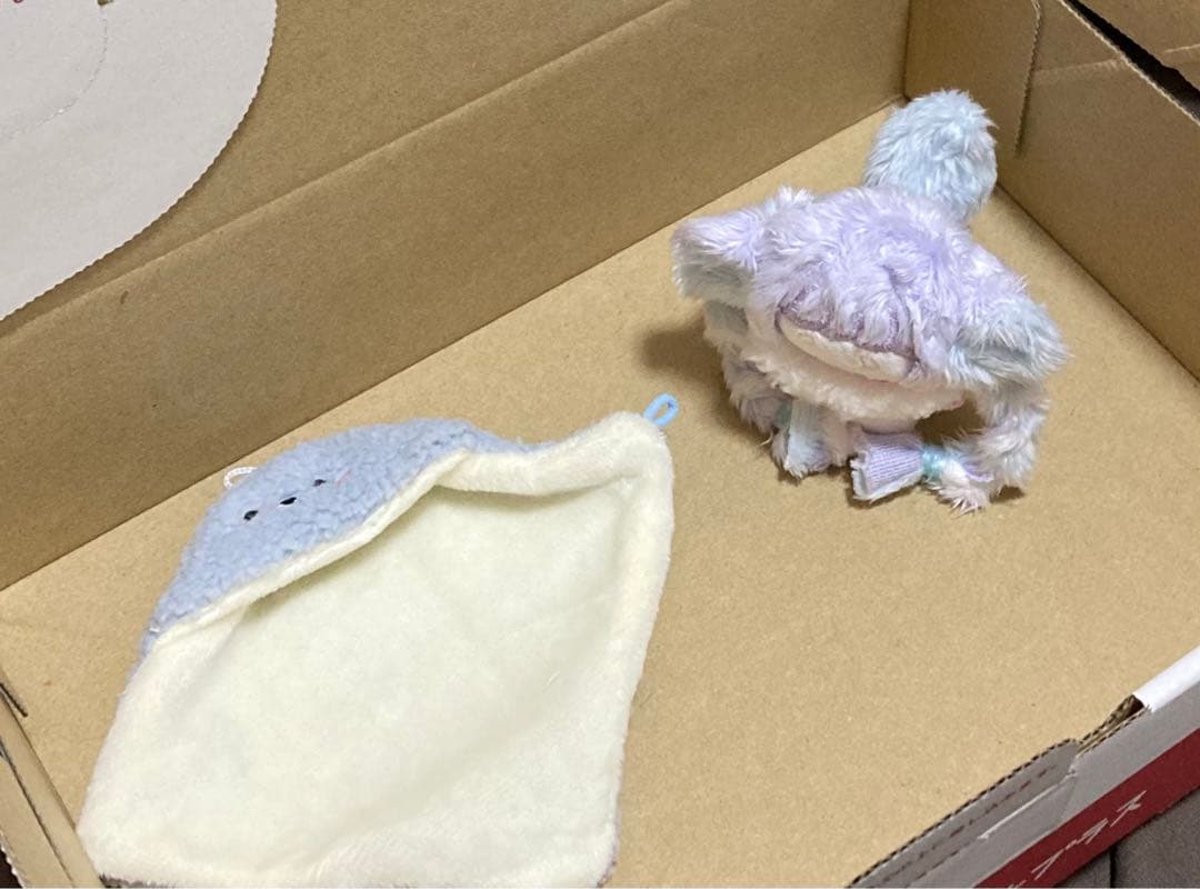 自作ぬいぐるみ・薄紫と水色の子