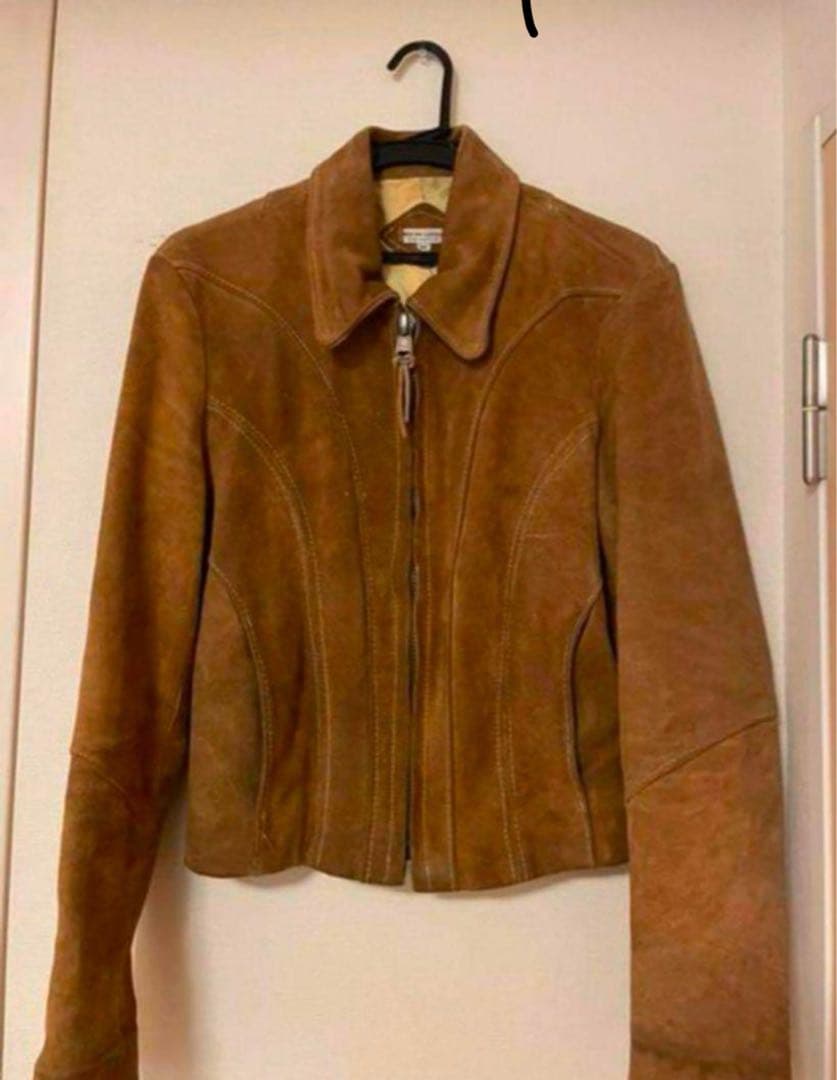 70's 短丈 レザージャケット パイピング vintage