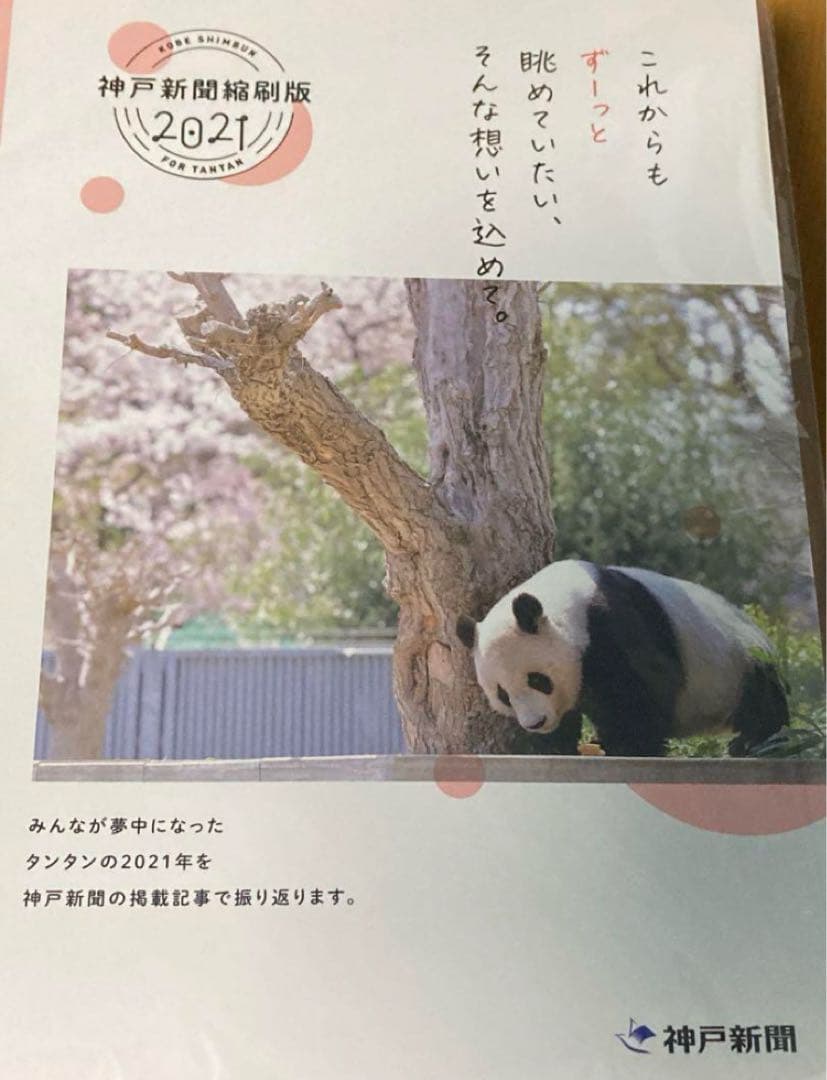 タンタン　神戸新聞 縮刷版 2021年　ジャイアントパンダ　１冊　数量限定　レア