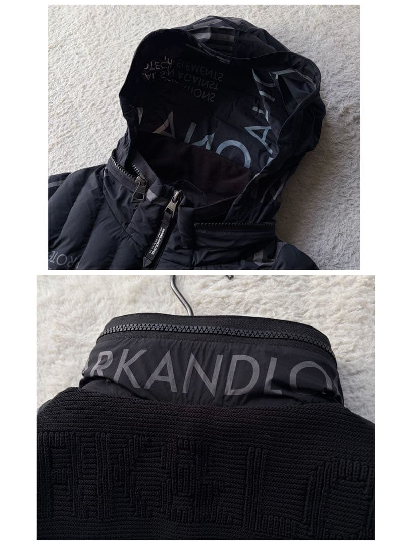 極美品✨マーク&ロナ 中綿ジャケット 総柄 異素材 黒 M 23AW 定価11万