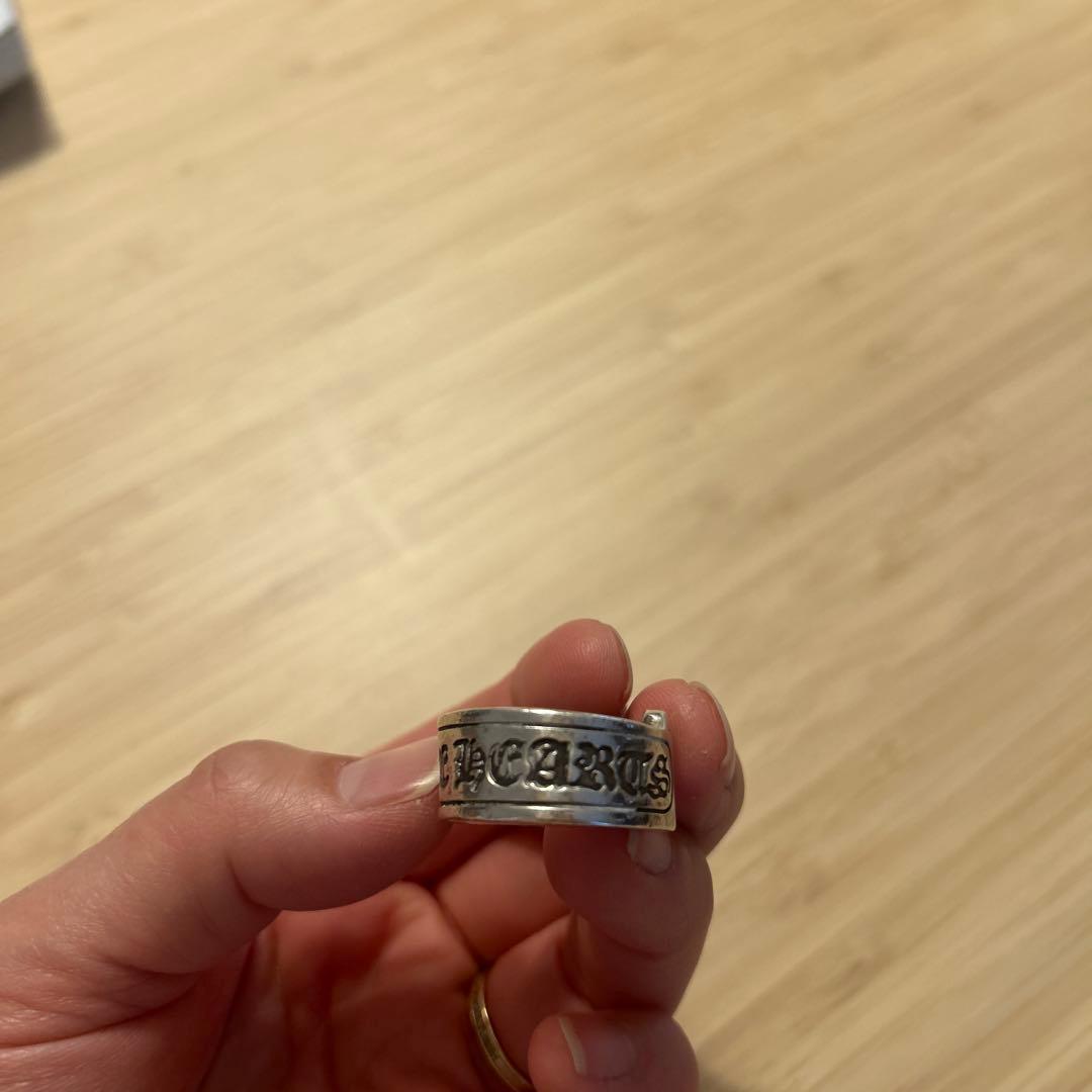 《正規品》クロムハーツ　スクロールラベルリング　シルバー