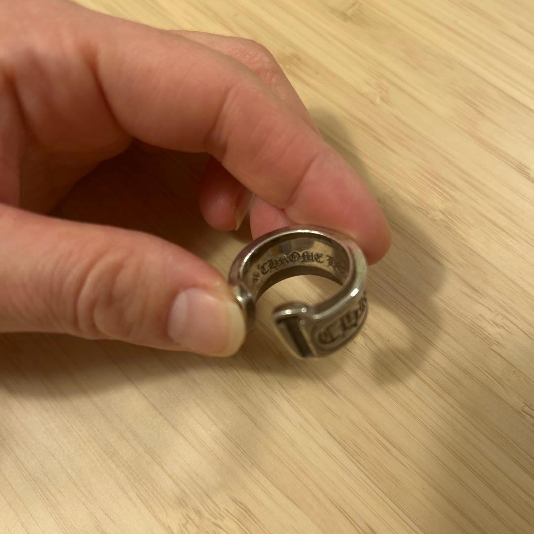 《正規品》クロムハーツ　スクロールラベルリング　シルバー