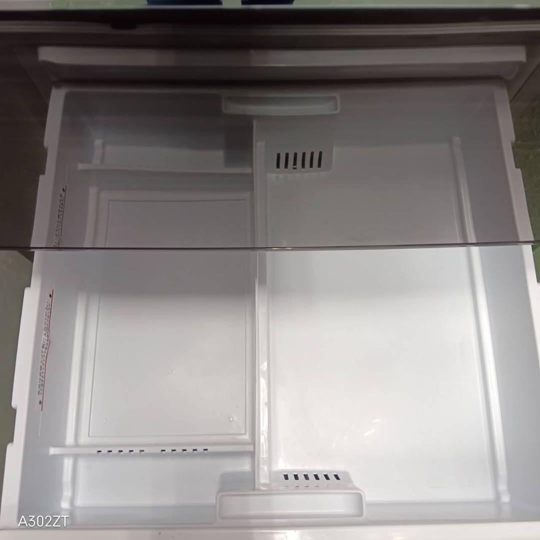 449三菱 大型冷蔵庫 330L 300L強 自動製氷 右開き 3ドア ブラウン