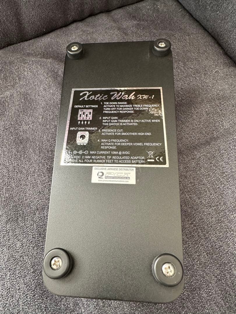 美品 Xotic エキゾチック XW-1 WAH エフェクター ワウ
