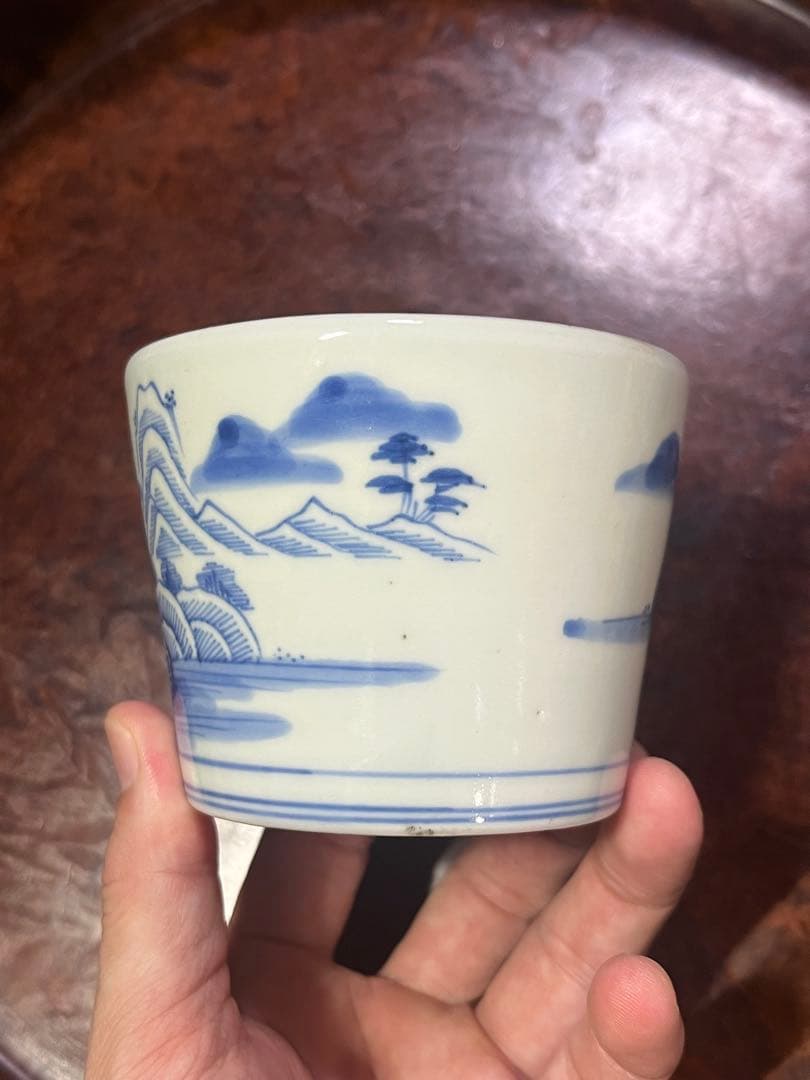 古伊万里　蕎麦猪口　無傷完品　鍋島　そば猪口　大振　柿右衛門　今右衛門　民藝