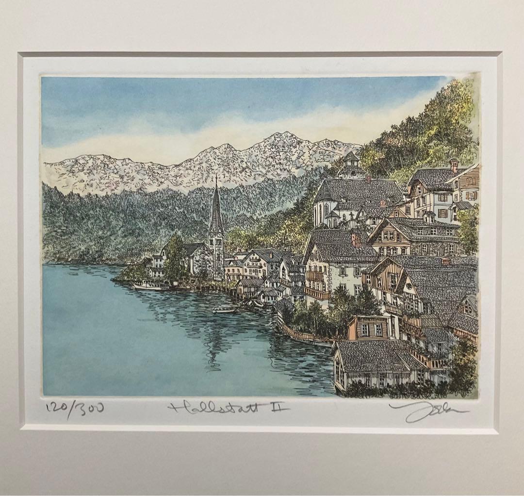 絵画・額縁・版画・織田 義郎・新品未使用・エッチング・美術品・インテリア・雑貨